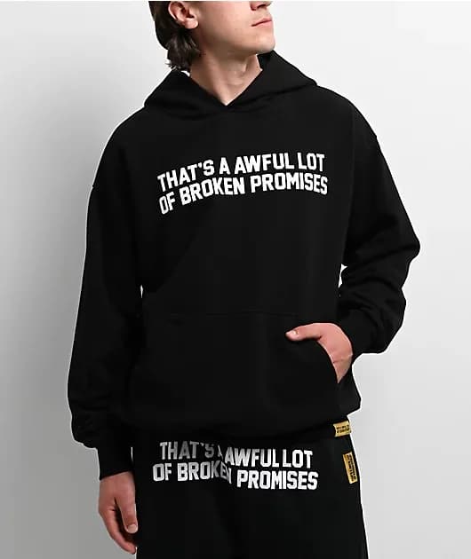 That's A Awful Lot Of Cough Syrup Classic Black Hoodie — image 1 of 1