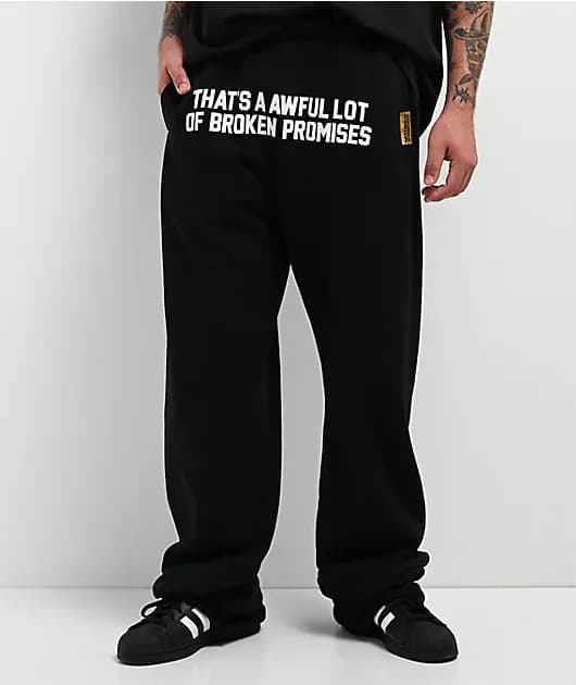 That's A Awful Lot Of Cough Syrup Classic Black Sweatpants — image 1 of 1