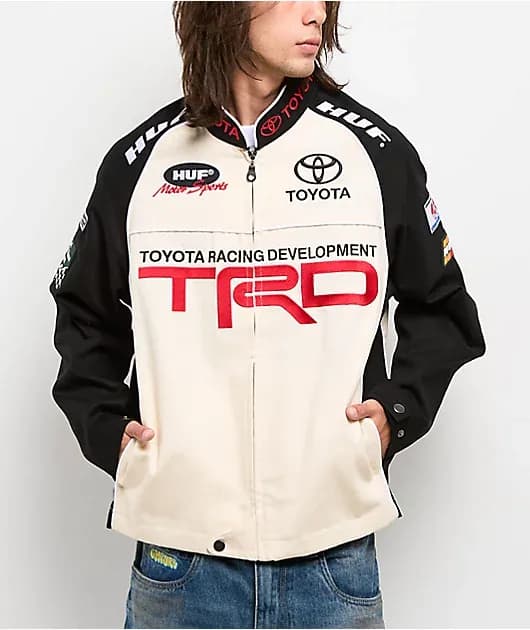 Toyota TRD Podium Natural Black Racing Jacket — image 1 of 1