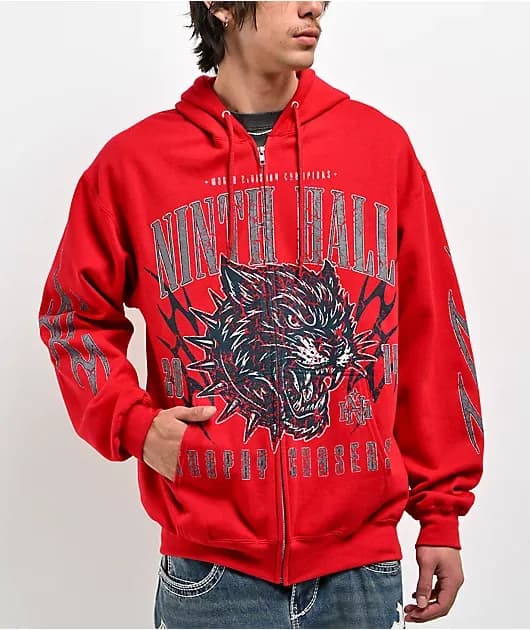 Trophy Chasers Red Zip Hoodie — image 1 of 1