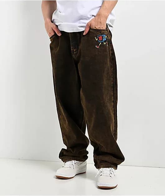 Ultra Loose TV Brown Wash Denim Jeans — image 1 of 1