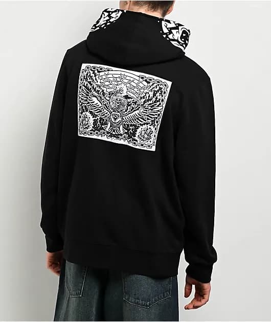 Unchained Patch Bodybag Black Zip Hoodie — image 1 of 1