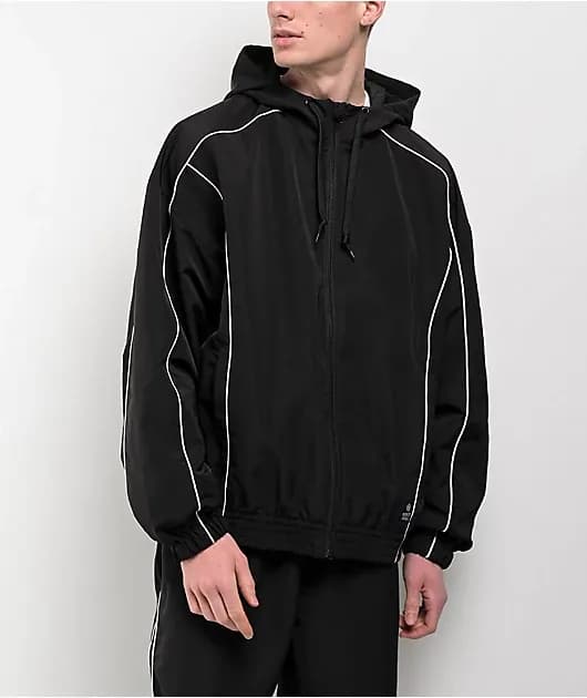 Vessel Black Hooded Jacket — image 1 of 1