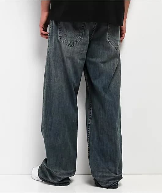 Vinny Steel Drift Medium Wash Ultra Baggy Jeans — image 1 of 1