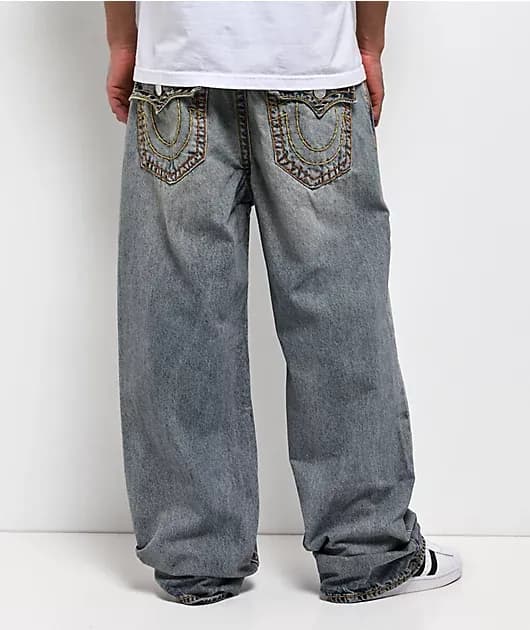 Vinny Super T Kelp Medium Wash Ultra Baggy Jeans — image 1 of 1