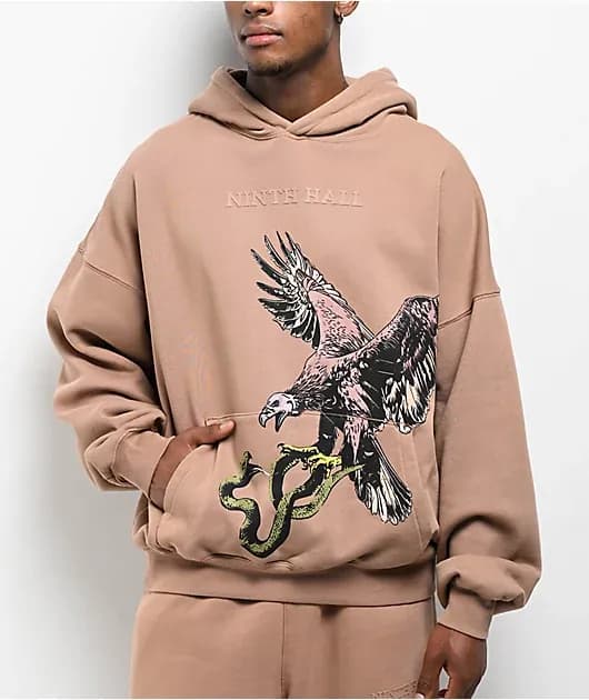 Vulture Brown Hoodie — image 1 of 1
