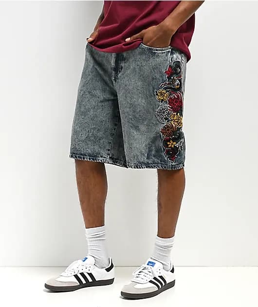 Waylay Light Blue Denim Shorts — image 1 of 1