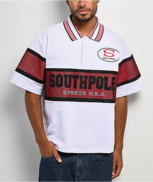 White Red Polo Shirt — image 1 of 1