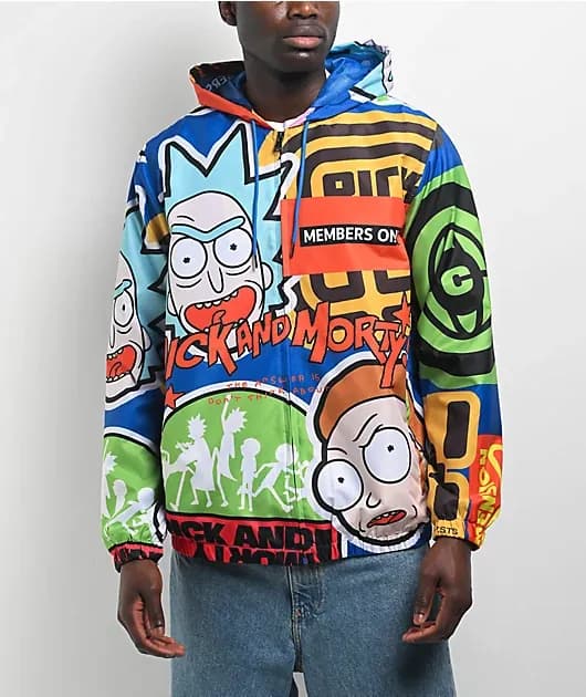Bold Print Windbreaker Jacket — image 1 of 1