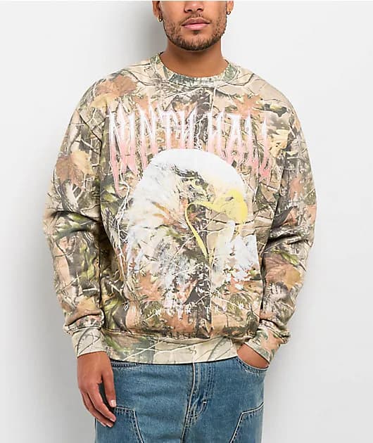 With The Wind Camo Crewneck Sweatshirt — image 1 of 1