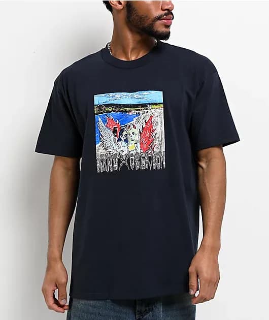 WKND Oblivion Beach Girls Navy T-Shirt — image 1 of 1