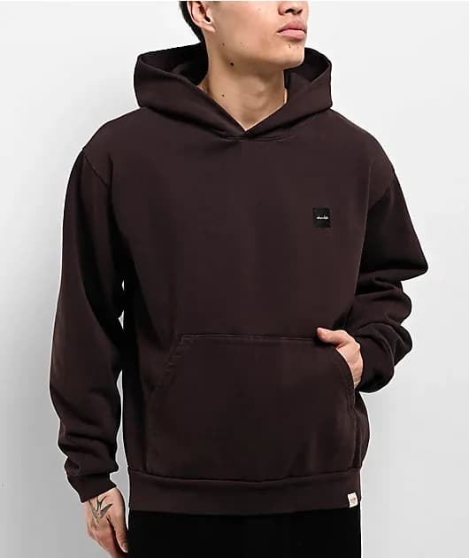 Work Label Brown Hoodie — image 1 of 1