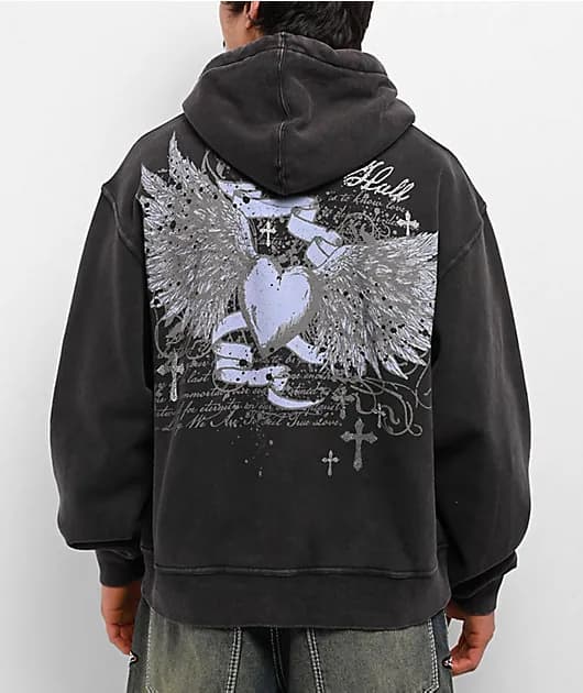 Y2K Revival Black Hoodie — image 1 of 1