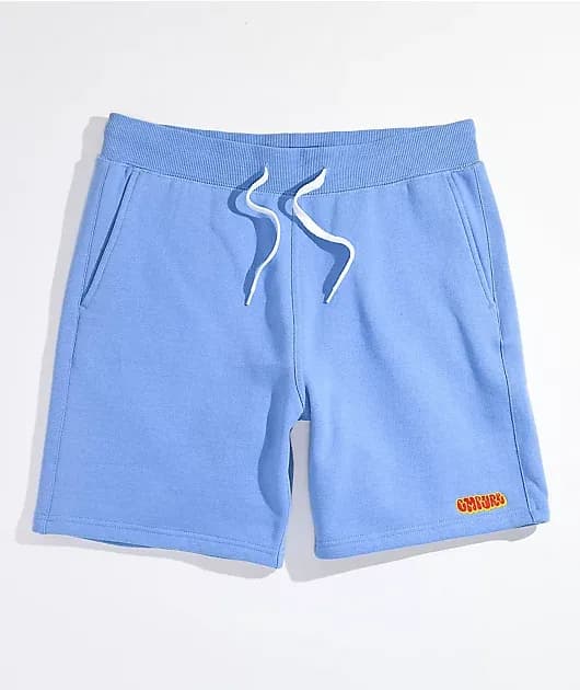 Zephyr Blue Sweat Shorts — image 1 of 1