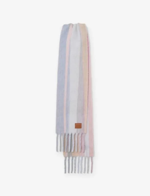 The Coziest Cashmere Blend Soft Stripe Scarf - Pastel Soft Stripe — image 1 of 1