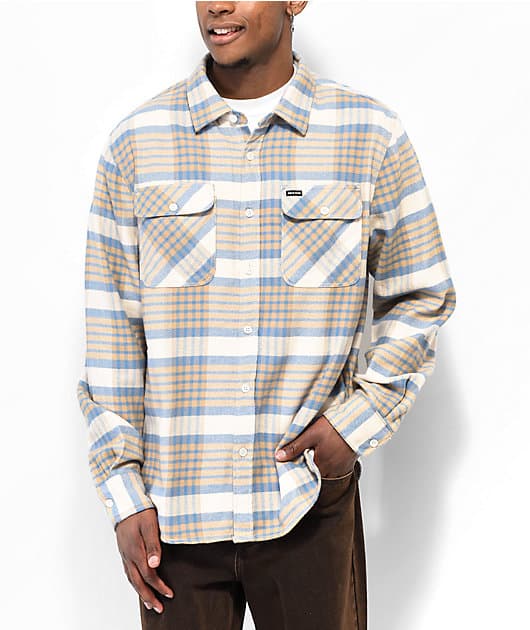 Brixton Bowery Whitecap Flannel Shirt — image 1 of 1