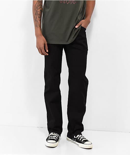 Volcom Solver Black Denim Jeans — image 1 of 1